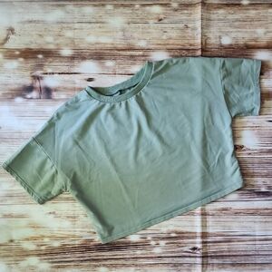Green Cropped T-Shirt
